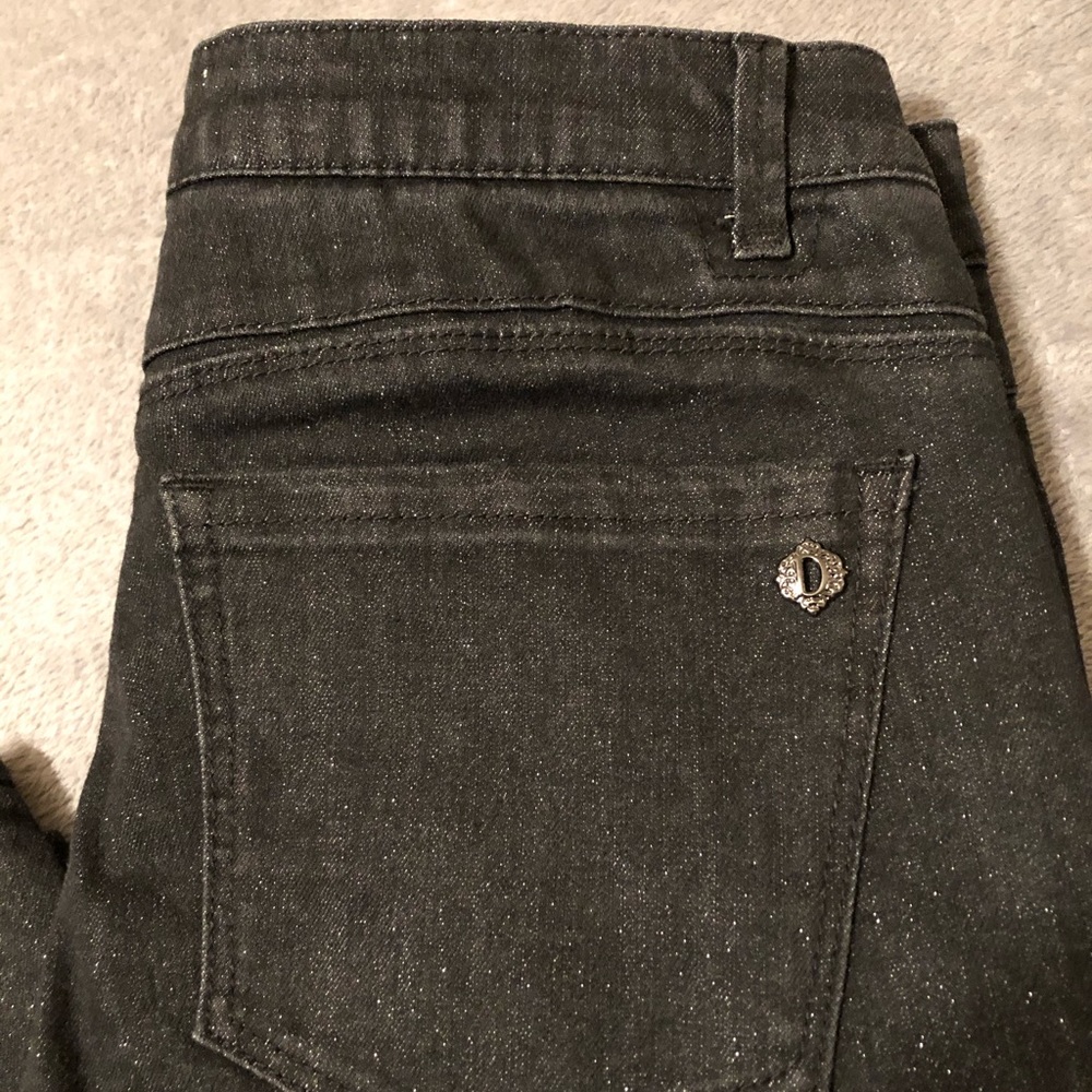 Democracy Black “Glitter” Sparkle Jeans - New